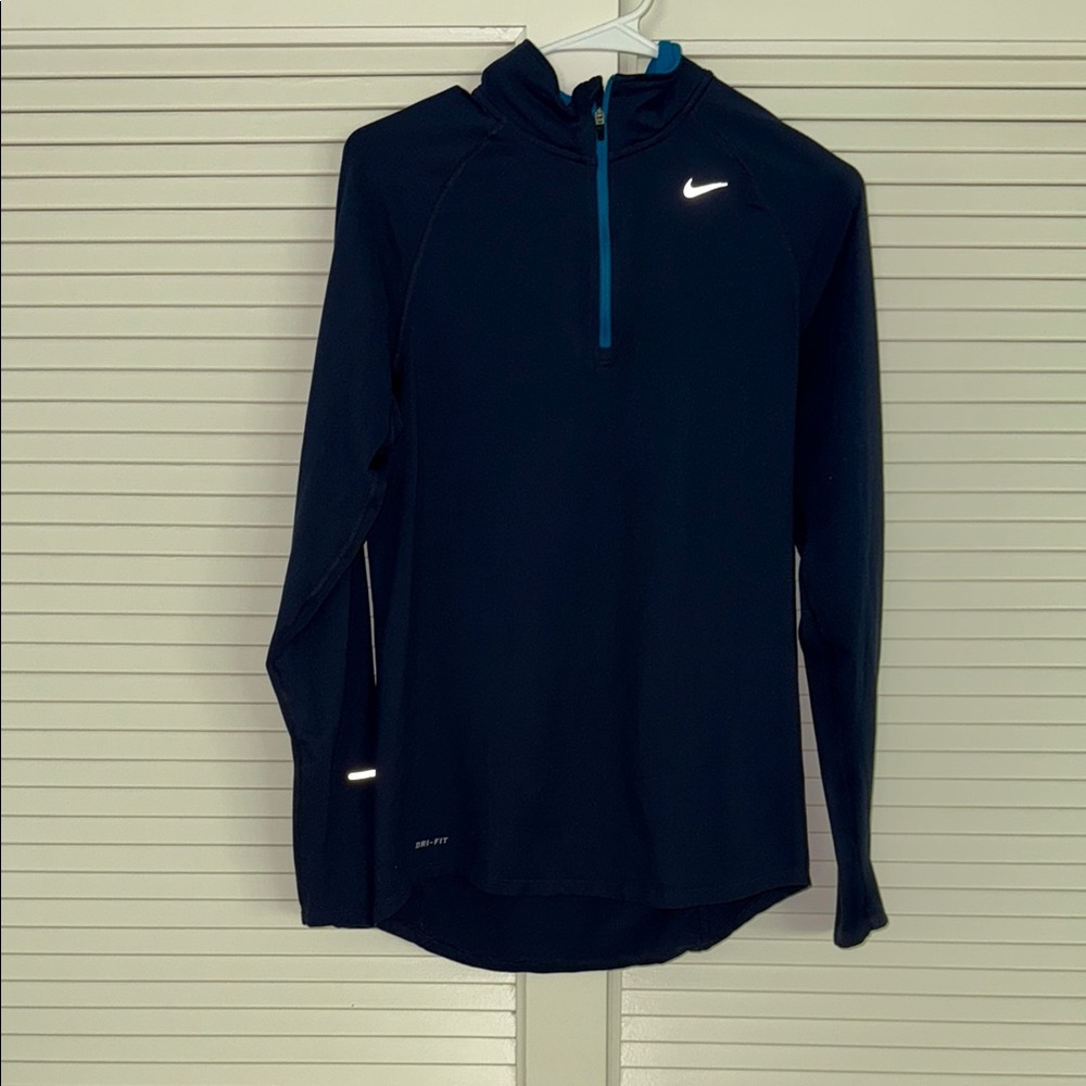 Nike Running - Midnight Blue Long Sleeve Performance Top